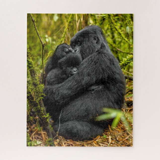 Niedliche Kleintiere | Gorilla & Baby (Vertikal)