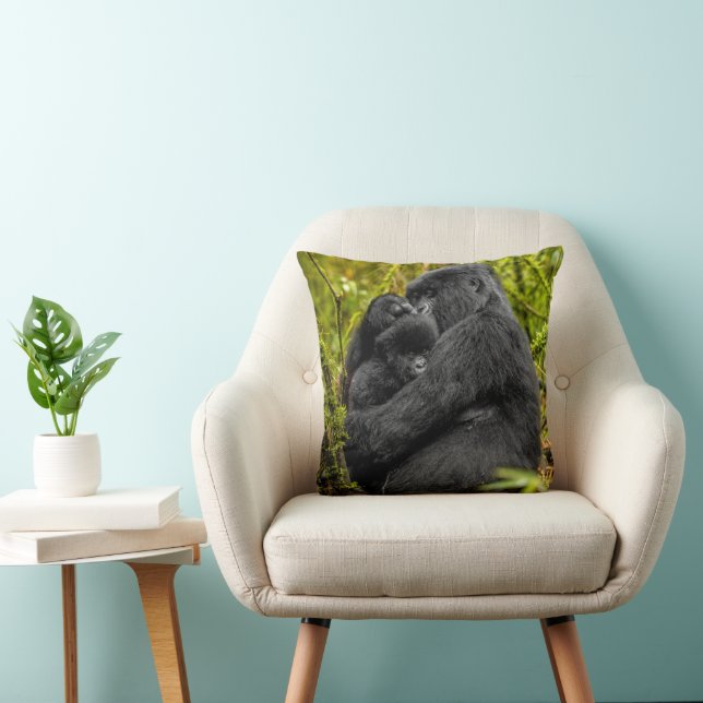 Niedliche Kleintiere | Gorilla & Baby Kissen (Stuhl )
