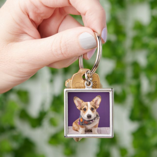 Niedliche Kleintiere | Halloween Corgi Schlüsselanhänger (Hand)