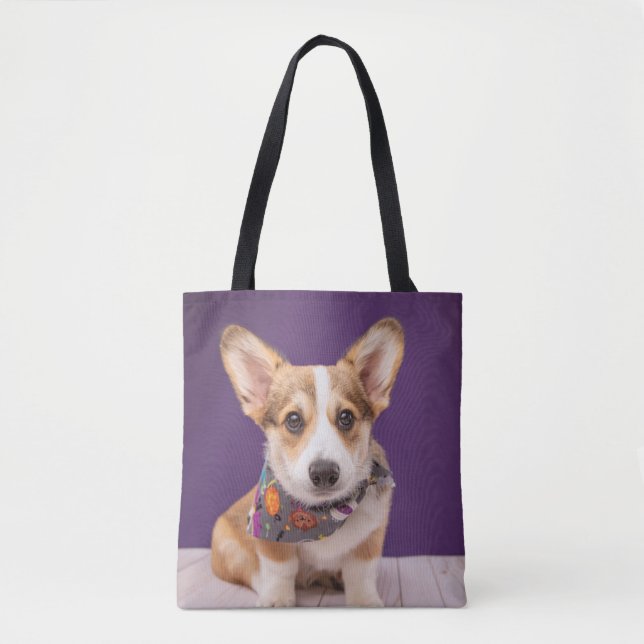 Niedliche Kleintiere | Halloween Corgi Tasche (Vorderseite)