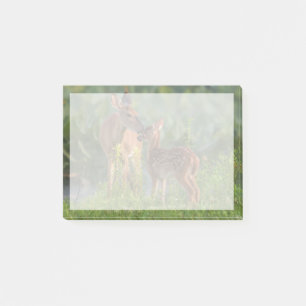 Niedliche Kleintiere Hirsch und Baby Post-it Klebezettel