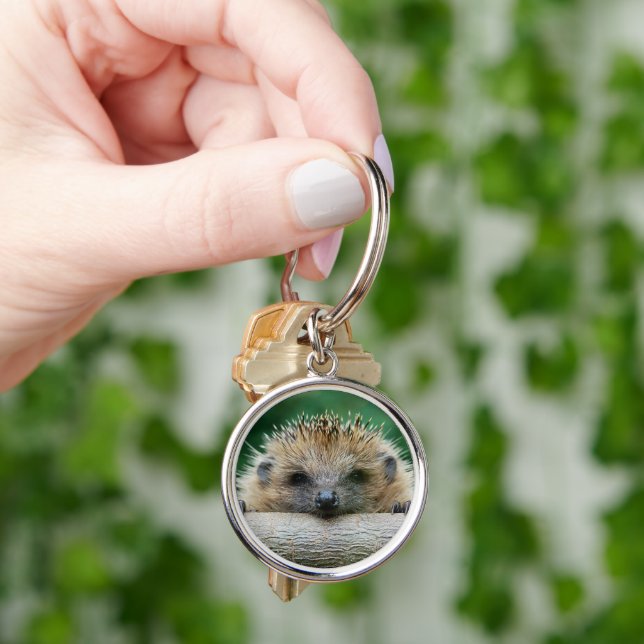 Niedliche Kleintiere | Igel Lächeln Schlüsselanhänger (Hand)