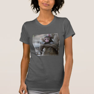Niedliche Kleintiere Japanischer Affe & Baby T-Shirt