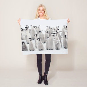 Niedliche Kleintiere Kaiser Penguin Chicks Fleecedecke