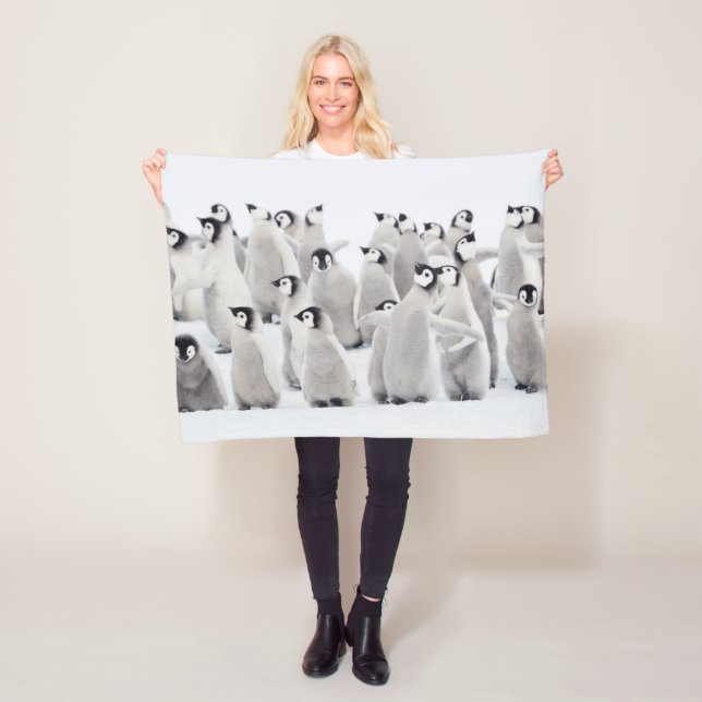 Niedliche Kleintiere | Kaiser Penguin Chicks Fleecedecke (Beispiel)