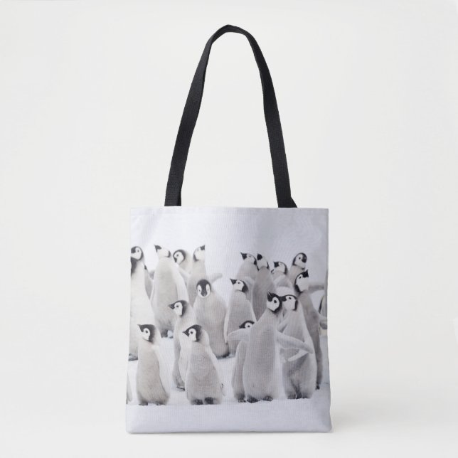 Niedliche Kleintiere | Kaiser Penguin Chicks Tasche (Vorderseite)