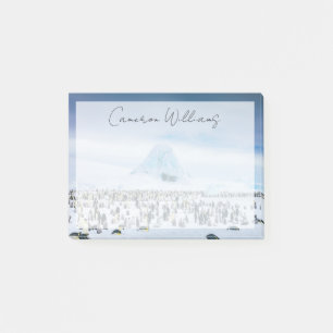 Niedliche Kleintiere Kaiser-Pinguin-Kolonie Post-it Klebezettel