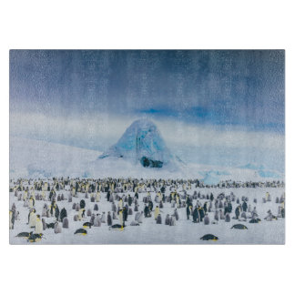 Niedliche Kleintiere | Kaiser-Pinguin-Kolonie Schneidebrett