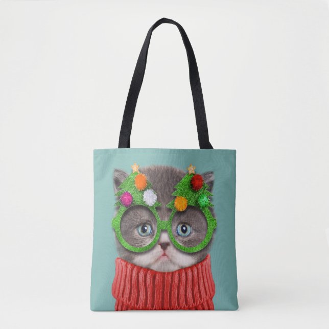 Niedliche Kleintiere | Katzenweihrrüber Tasche (Vorderseite)