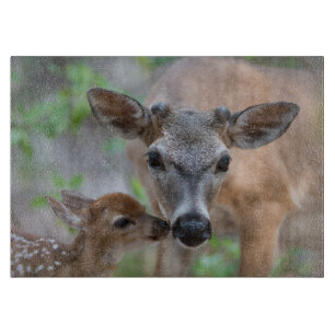 Niedliche Kleintiere Key Deer Stag & Fawn Schneidebrett