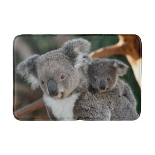 Niedliche Kleintiere   Koala und Joey Badematte