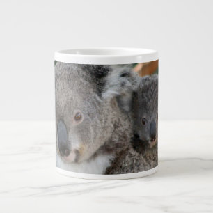 Niedliche Kleintiere Koala und Joey Jumbo-Tasse