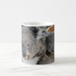 Niedliche Kleintiere Koala und Joey Kaffeetasse