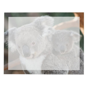 Niedliche Kleintiere   Koala und Joey Notizblock