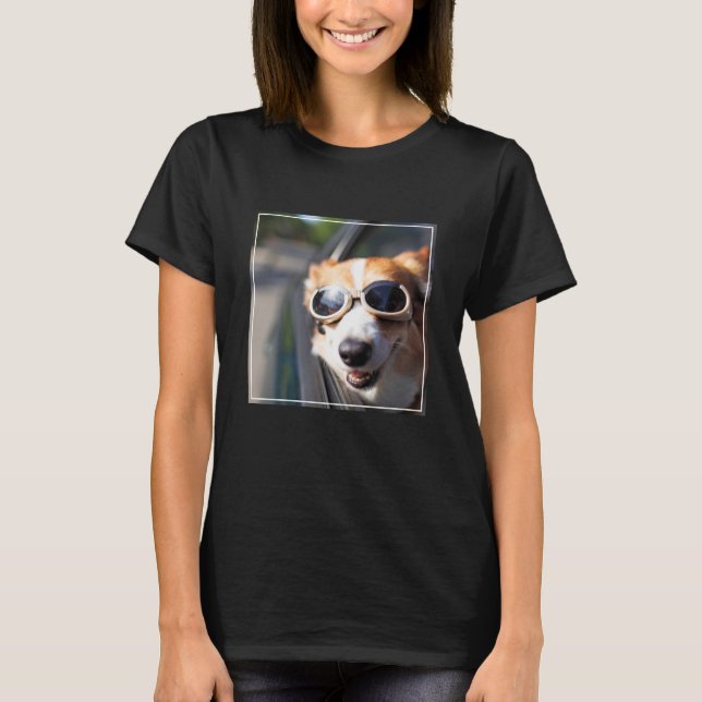Niedliche Kleintiere | Korgi-Brille im Auto T-Shirt (Vorderseite)