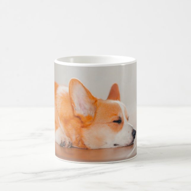 Niedliche Kleintiere | Korgi Schlafen Kaffeetasse (Mittel)
