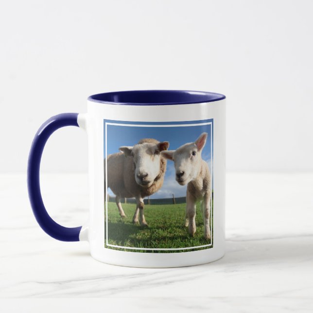 Niedliche Kleintiere | Lamm und Mama Tasse (Links)