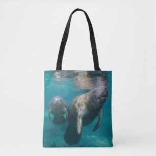 Niedliche Kleintiere Manatee & Baby Tasche