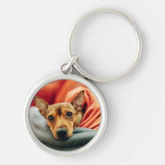 Niedliche Kleintiere | Miniature Pinscher Schlüsselanhänger (Vorne)