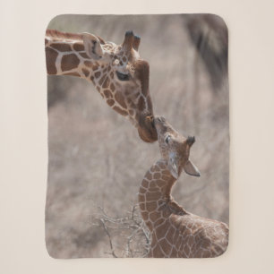 Niedliche Kleintiere Mutter und Baby Giraffe Sherpadecke