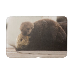 Niedliche Kleintiere   Neugeborene Otter Pup Badematte