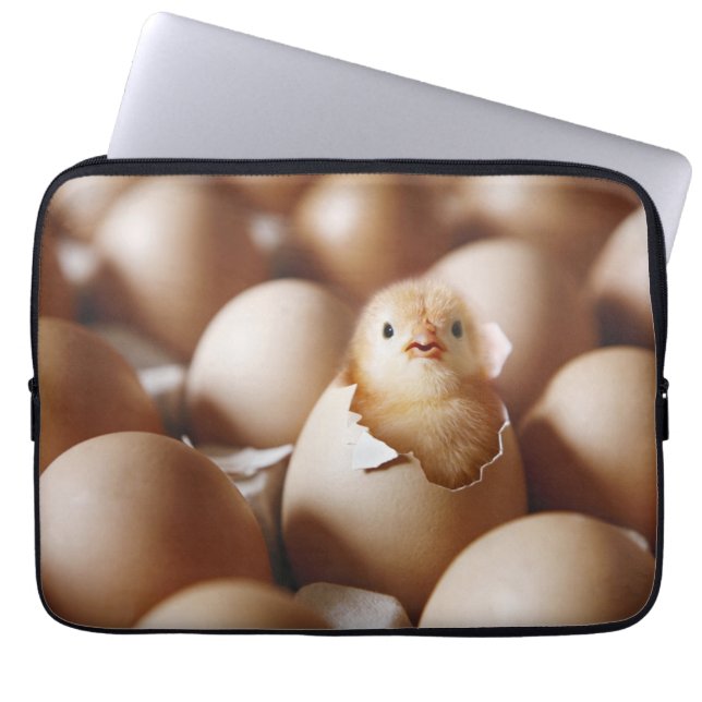 Niedliche Kleintiere | New Baby Chick Laptopschutzhülle (Vorderseite)