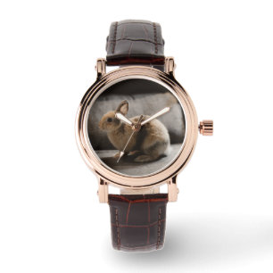 Niedliche Kleintiere   Niederländische Zwergkaninc Armbanduhr