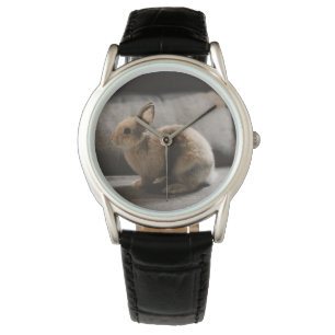Niedliche Kleintiere Niederländische Zwergkaninc Armbanduhr