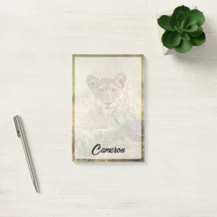 Niedliche Kleintiere Niedlich Baby Lion Cub Post-it Klebezettel