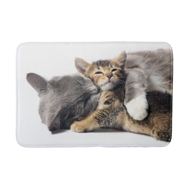 Niedliche Kleintiere | Niedlich Kitten Hug Badematte (Vorderseite)