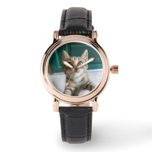 Niedliche Kleintiere   Niedlich Tabby Kitten Armbanduhr
