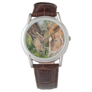 Niedliche Kleintiere   Pferdekälte Armbanduhr
