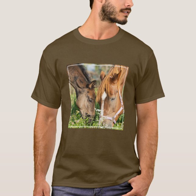 Niedliche Kleintiere | Pferdekälte T-Shirt (Vorderseite)