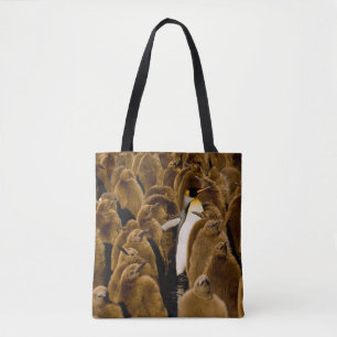 Niedliche Kleintiere   Pinguin unter Jugendlichen Tasche