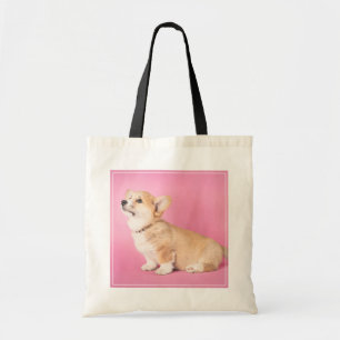 Niedliche Kleintiere   Pink Corgi Puppy Tragetasche