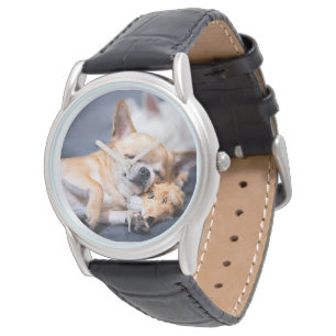 Niedliche Kleintiere Rothaariger Chihuahua-Hund Armbanduhr