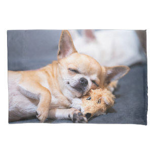 Niedliche Kleintiere Rothaariger Chihuahua-Hund Kissenbezug