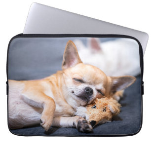 Niedliche Kleintiere   Rothaariger Chihuahua-Hund Laptopschutzhülle