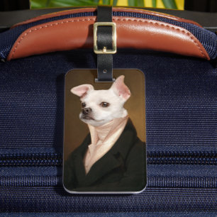 Niedliche Kleintiere   Royal Chihuahua Portrait Gepäckanhänger