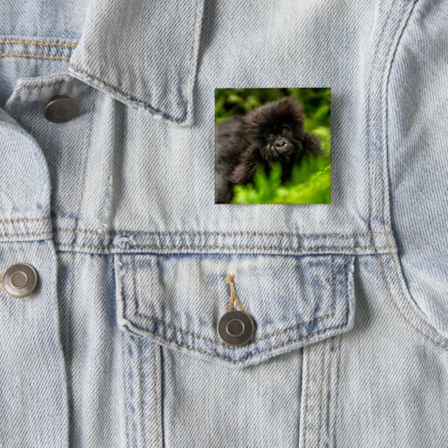 Niedliche Kleintiere | Säugling Gorilla Button (Beispiel)