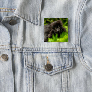 Niedliche Kleintiere Säugling Gorilla Button