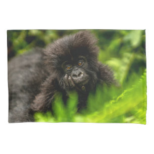 Niedliche Kleintiere   Säugling Gorilla Kissenbezug