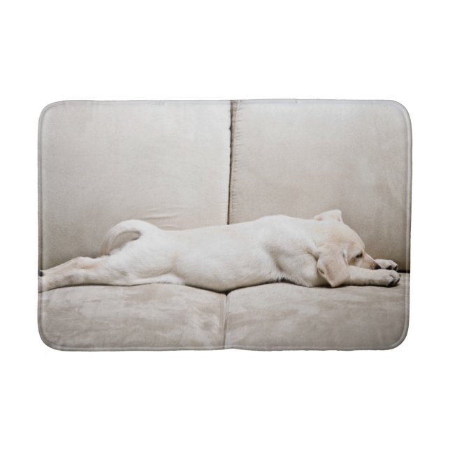 Niedliche Kleintiere | Schläfengelbes Labrador-Wel Badematte (Vorderseite)