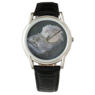 Niedliche Kleintiere Sea Otter Floating Armbanduhr