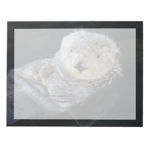 Niedliche Kleintiere   Sea Otter Floating Notizblock