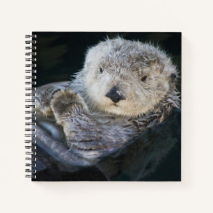 Niedliche Kleintiere Sea Otter Floating Notizbuch