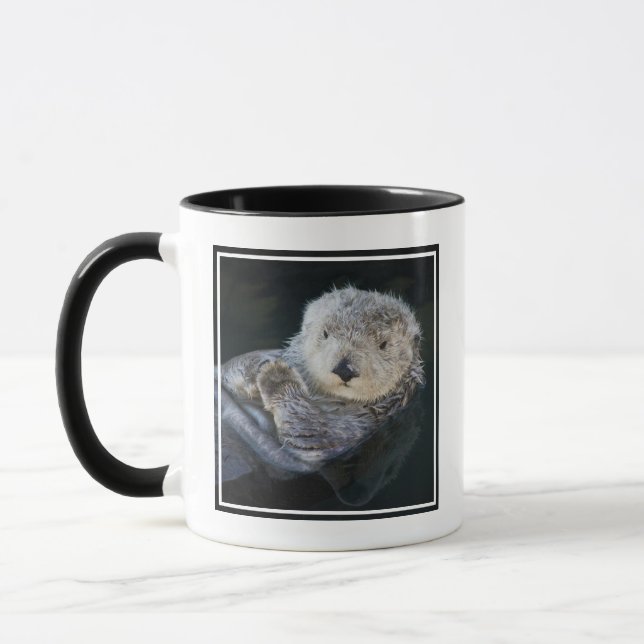 Niedliche Kleintiere | Sea Otter Floating Tasse (Links)