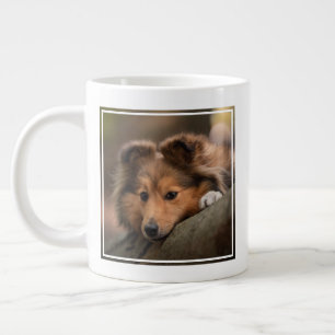 Niedliche Kleintiere   Shetland Sheepdog Welppy Jumbo-Tasse