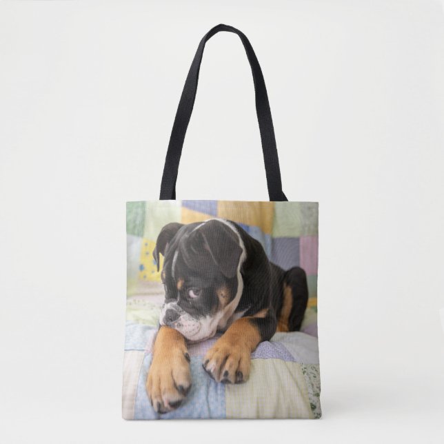 Niedliche Kleintiere | Shi Old English Bulldog Tasche (Vorderseite)