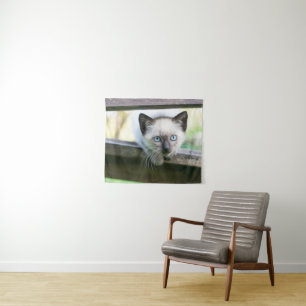 Niedliche Kleintiere   Siamese Kitten 2 Wandteppich
